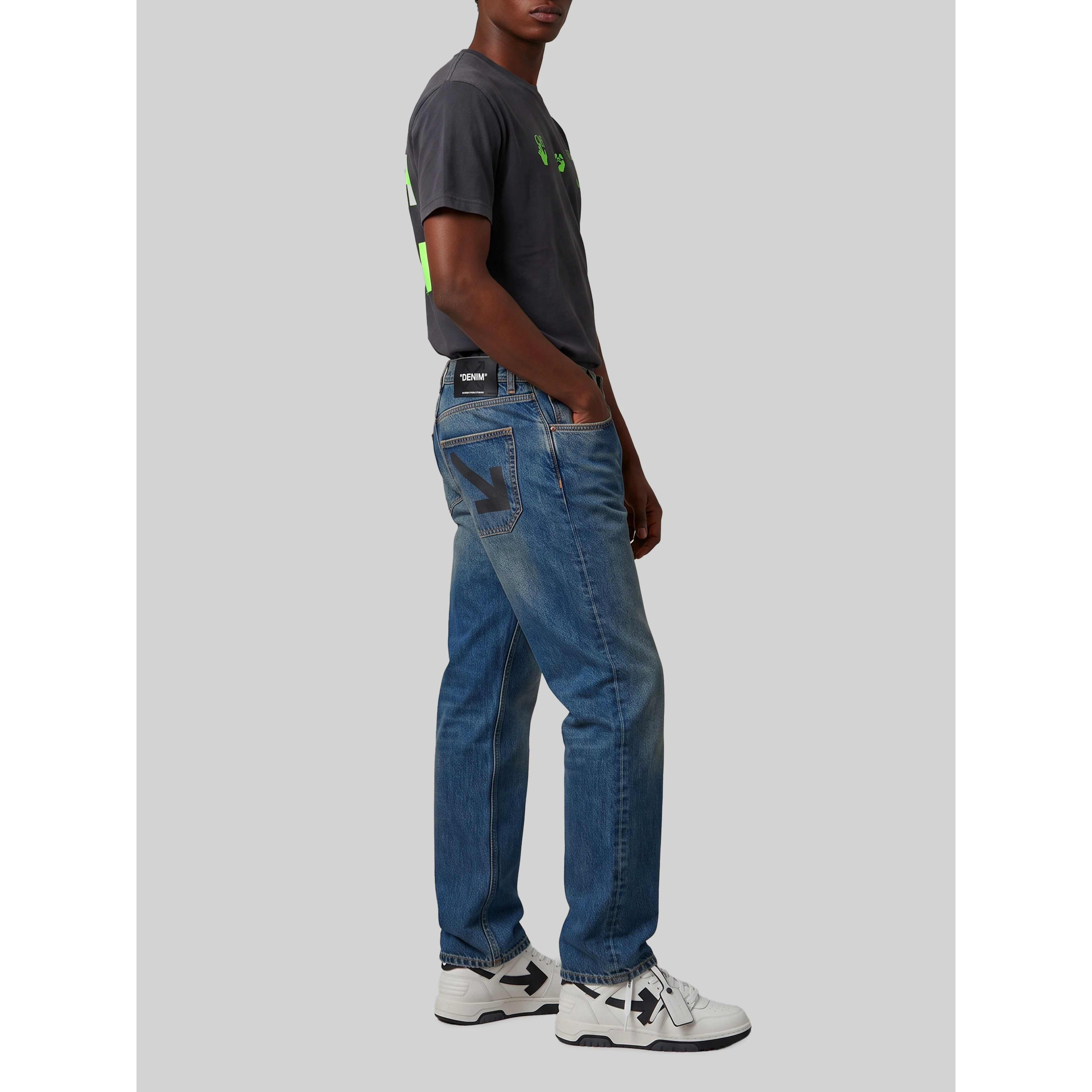 Slim relax Half Harrow jeans