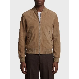 Didier suede bomber jacket