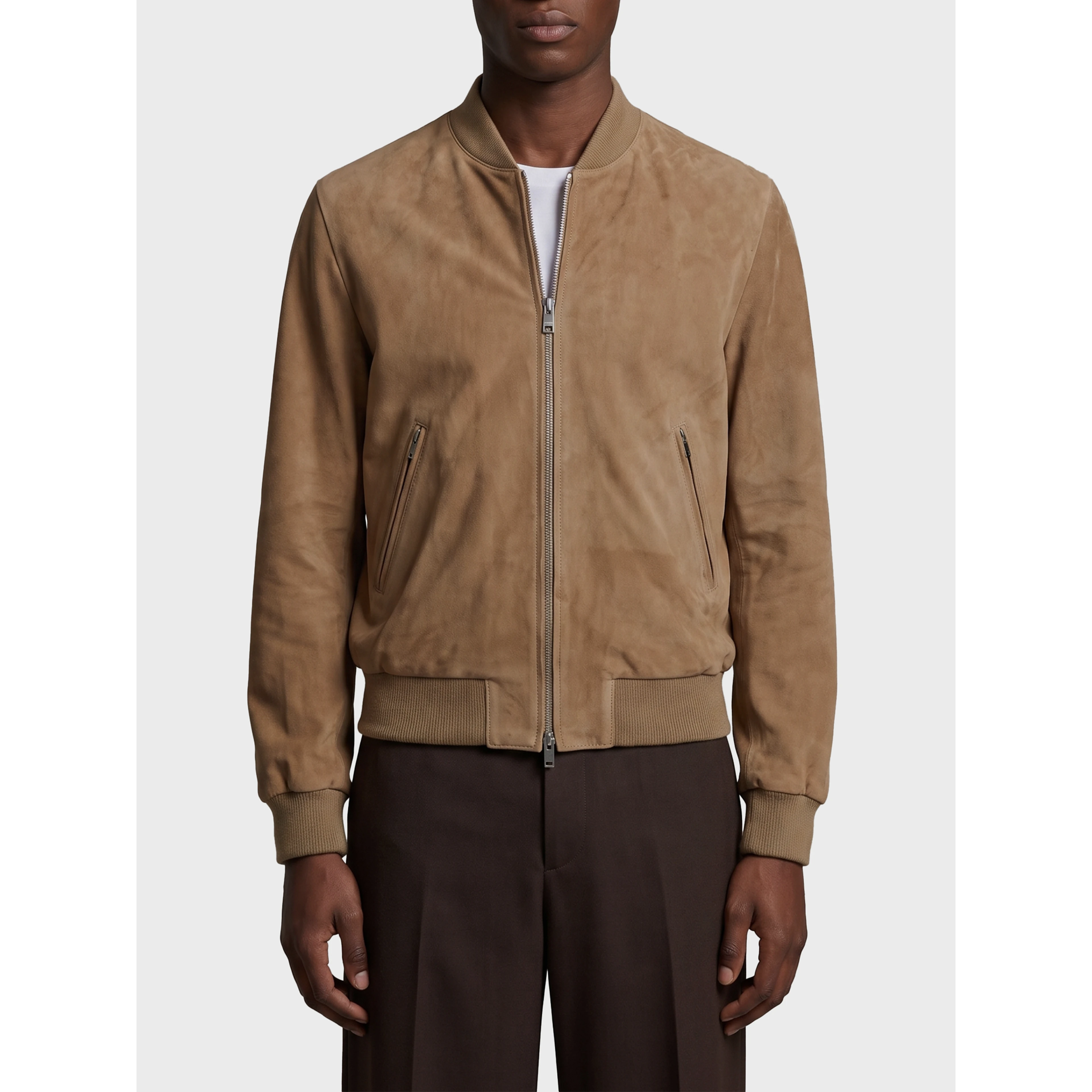 Didier suede bomber jacket