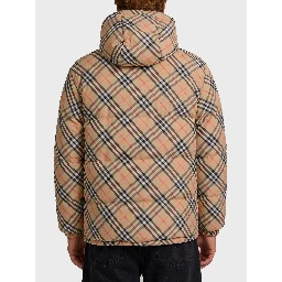 Reversible Snowdonia Check down jacket