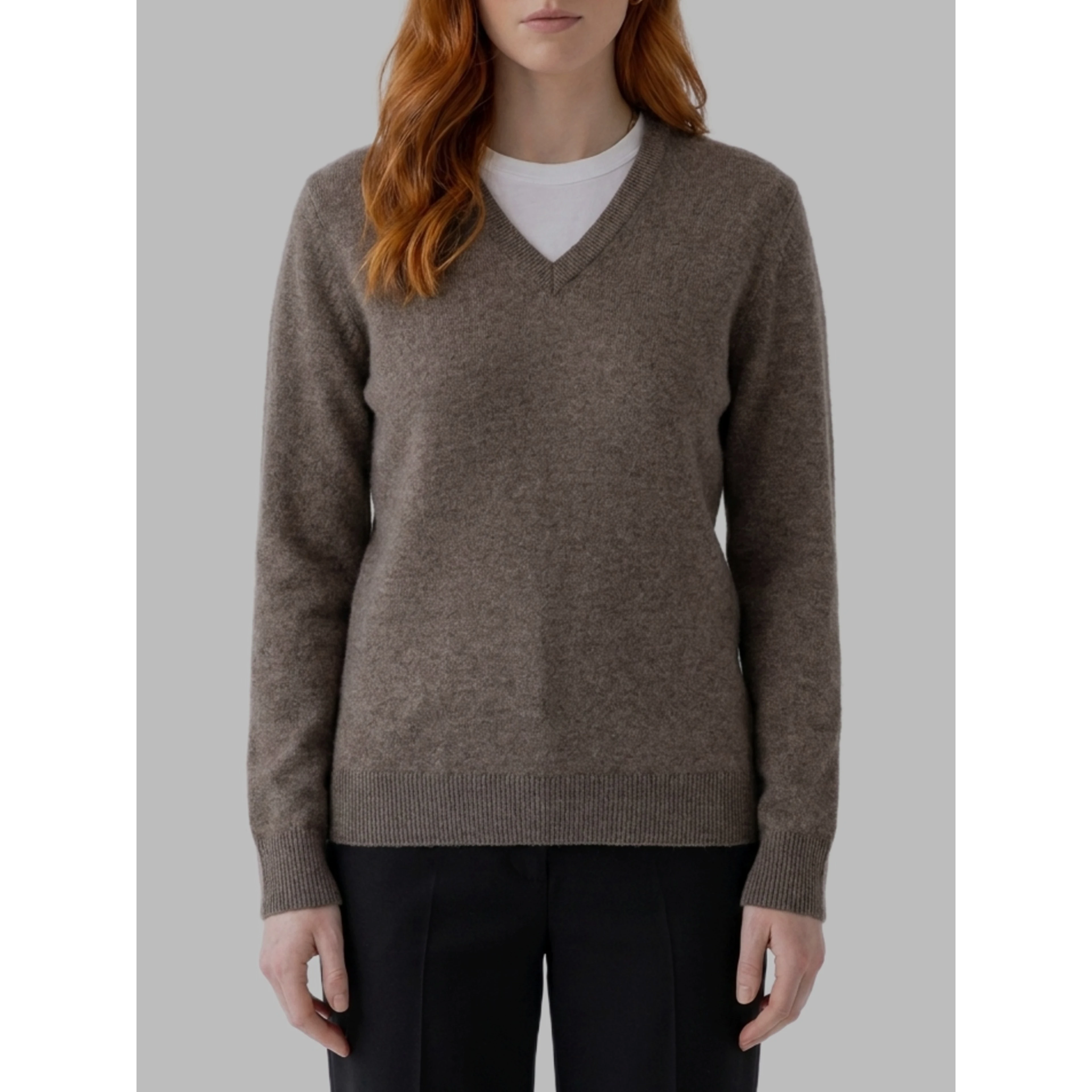 Light gray melange Phora sweater