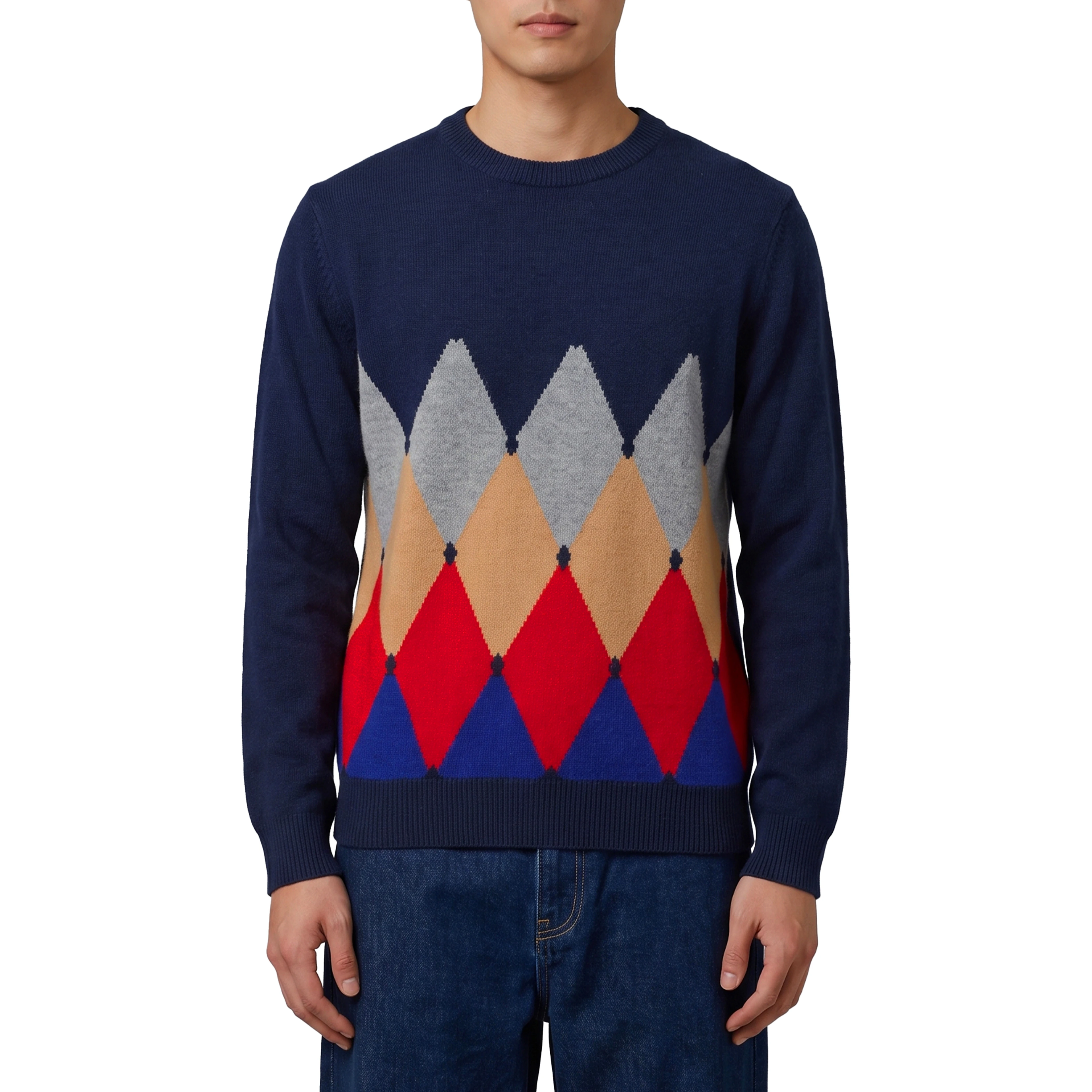 Cashmere crewneck Diamond sweater