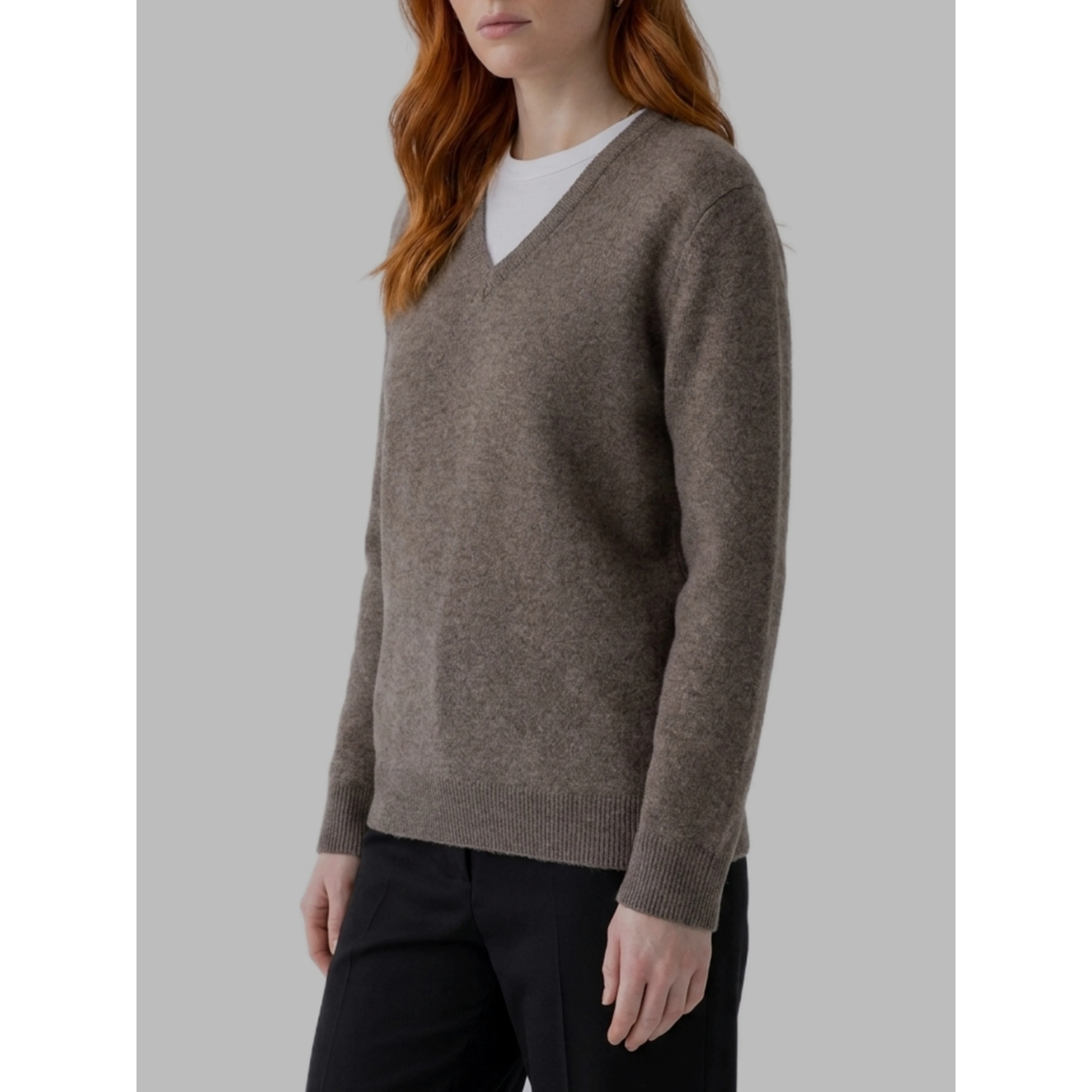 Light gray melange Phora sweater