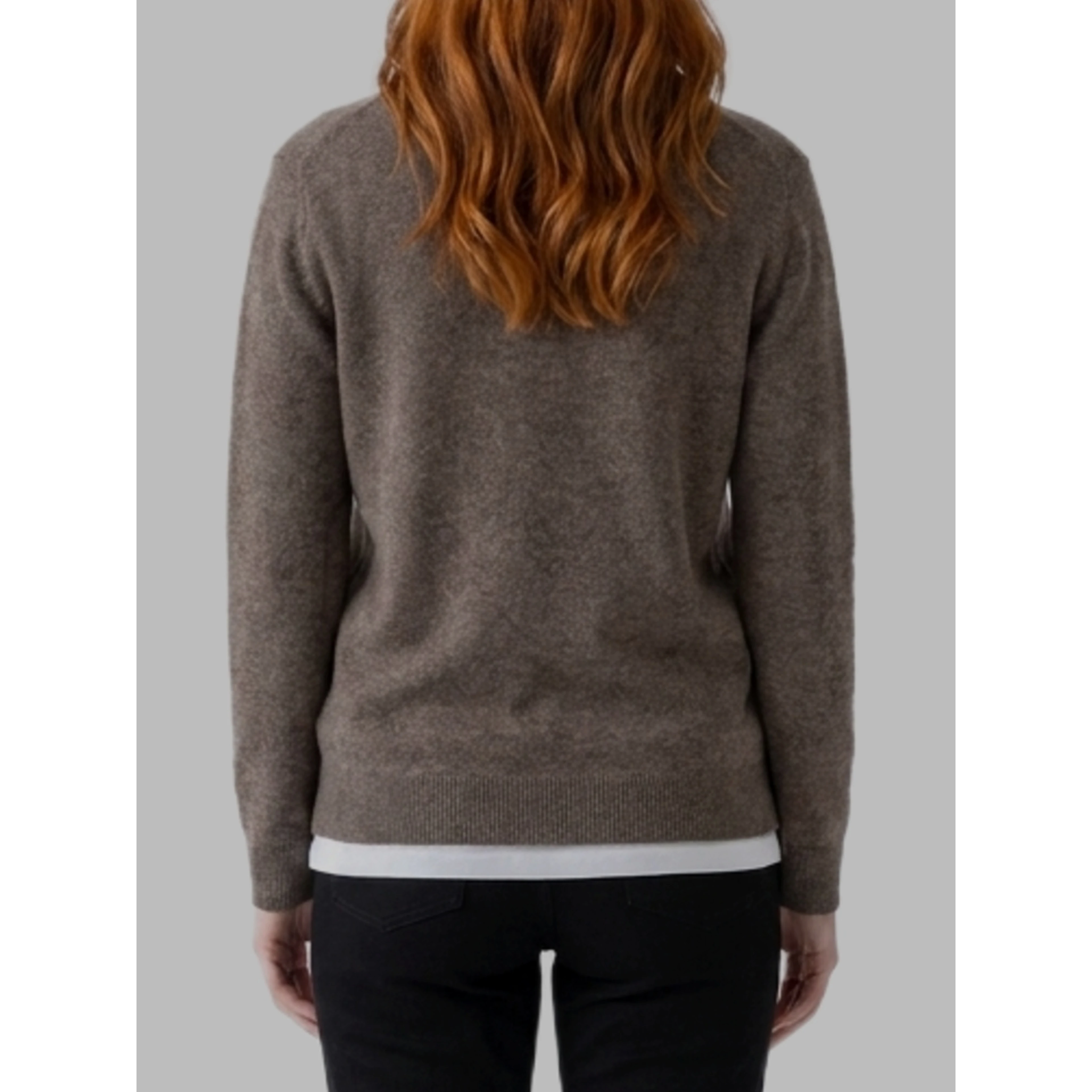 Light gray melange Phora sweater
