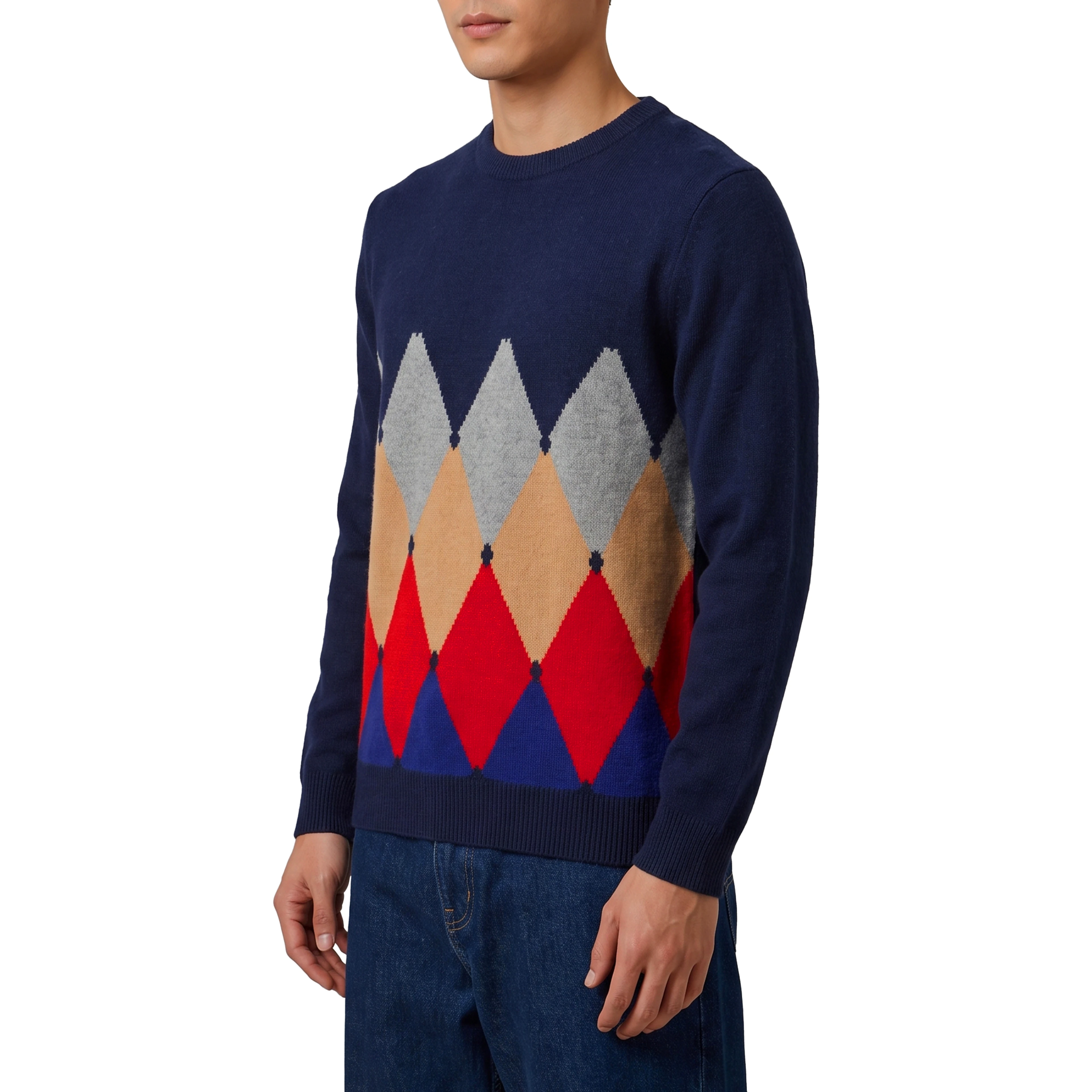 Cashmere crewneck Diamond sweater