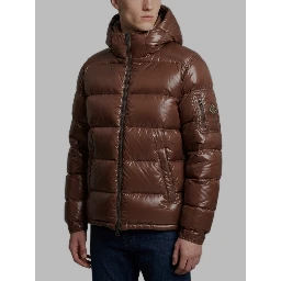 Polar Tech hooded down jacket