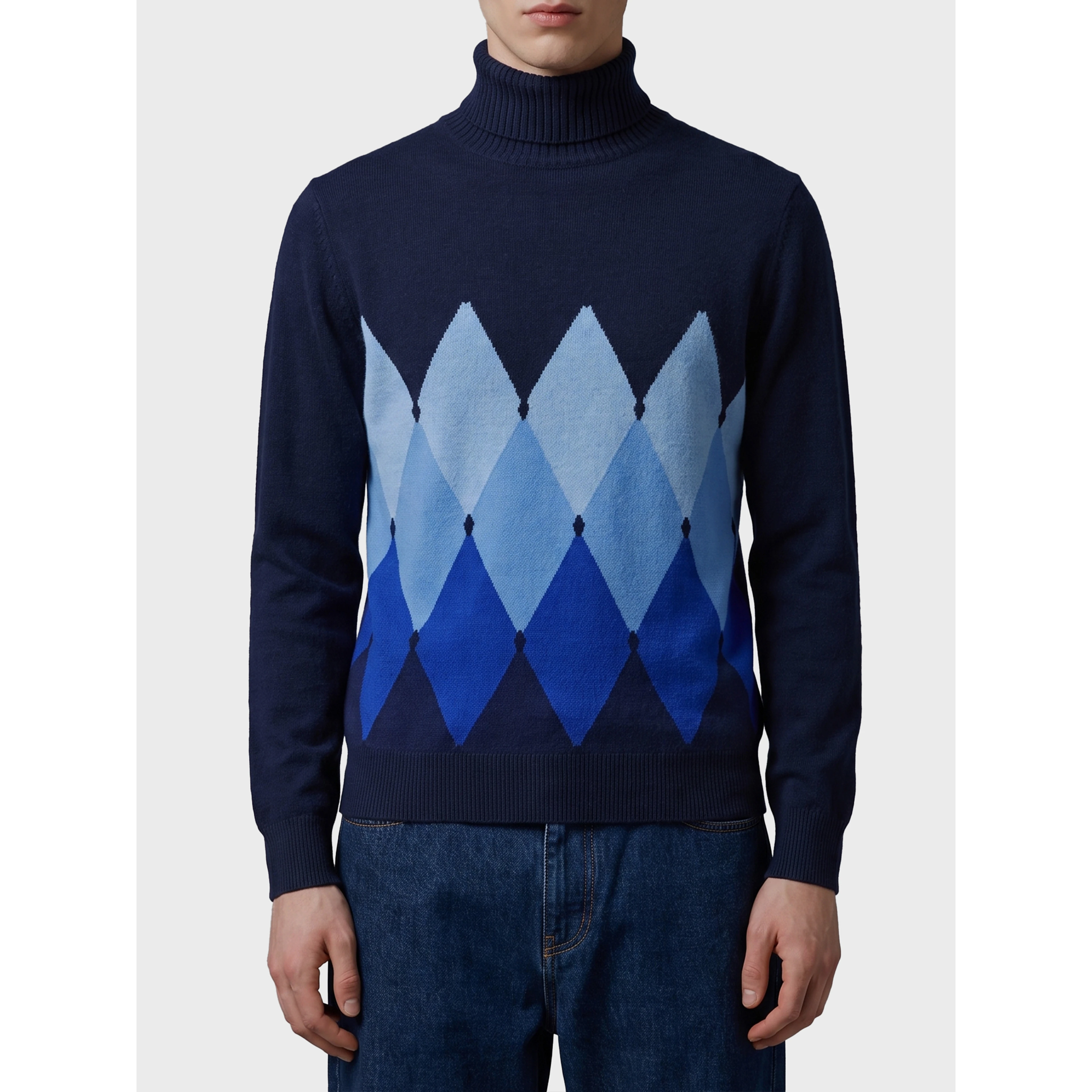 Cashmere Diamond rollneck sweater