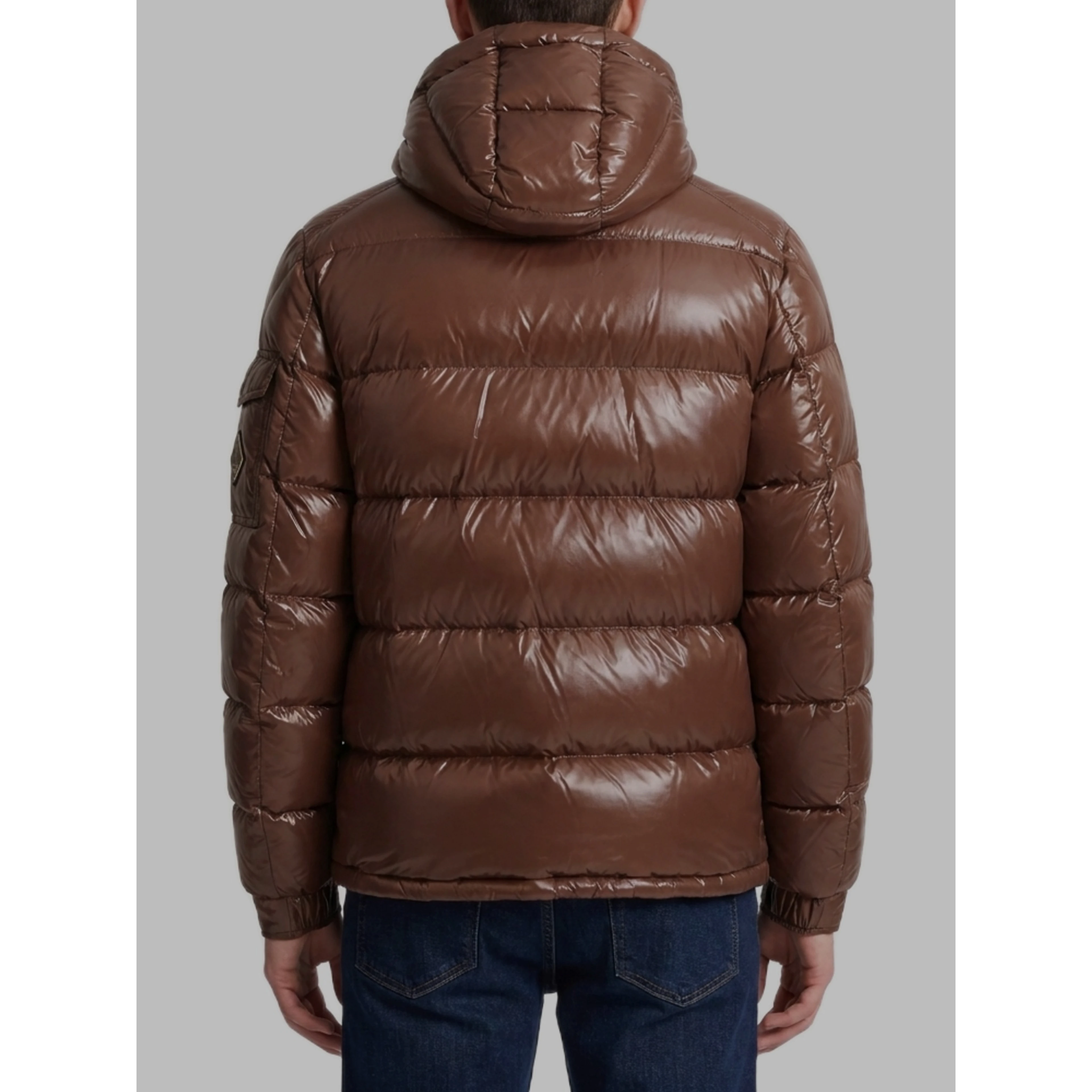 Polar Tech hooded down jacket