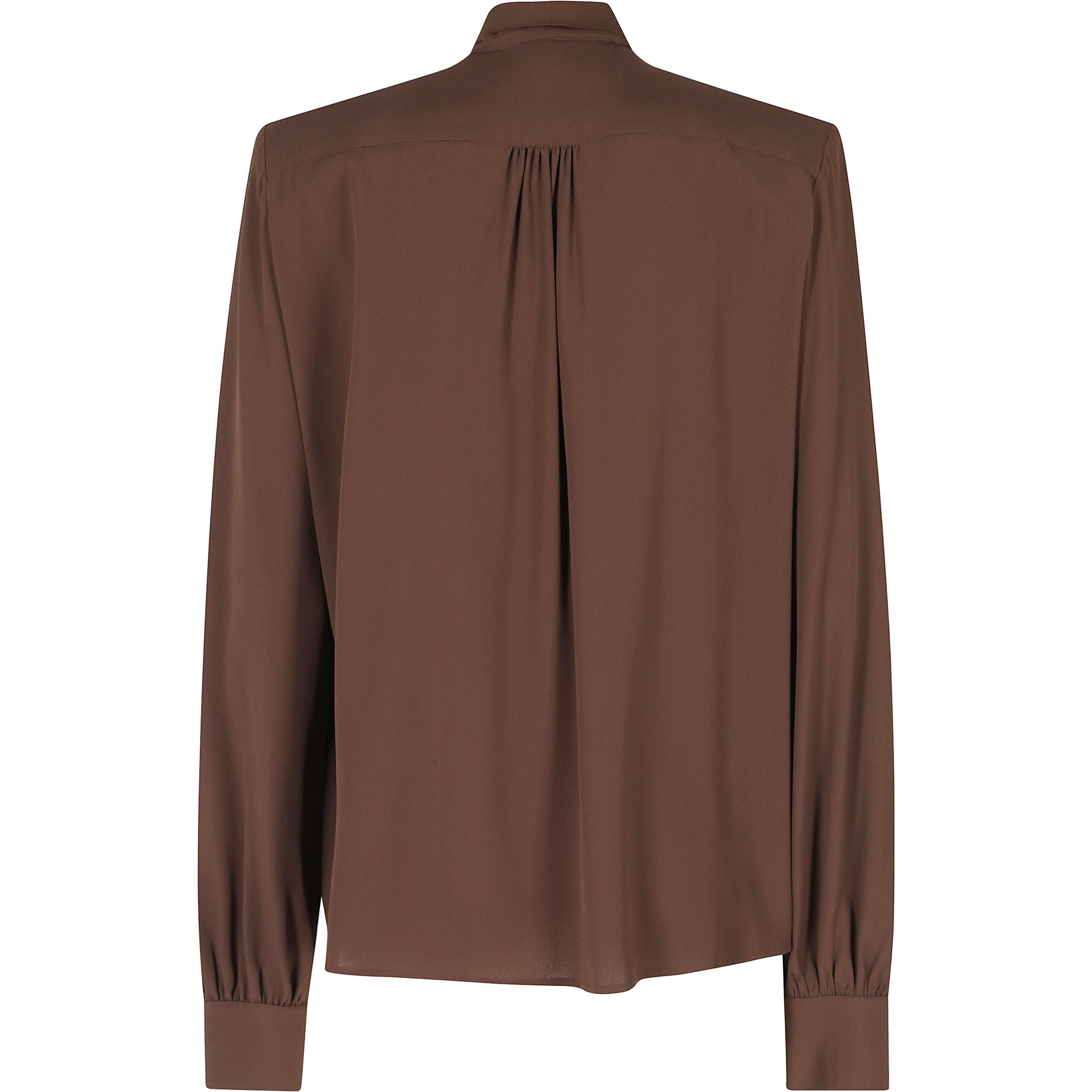 BLUSA COLLO CON FIOCCO  MISTO SETA