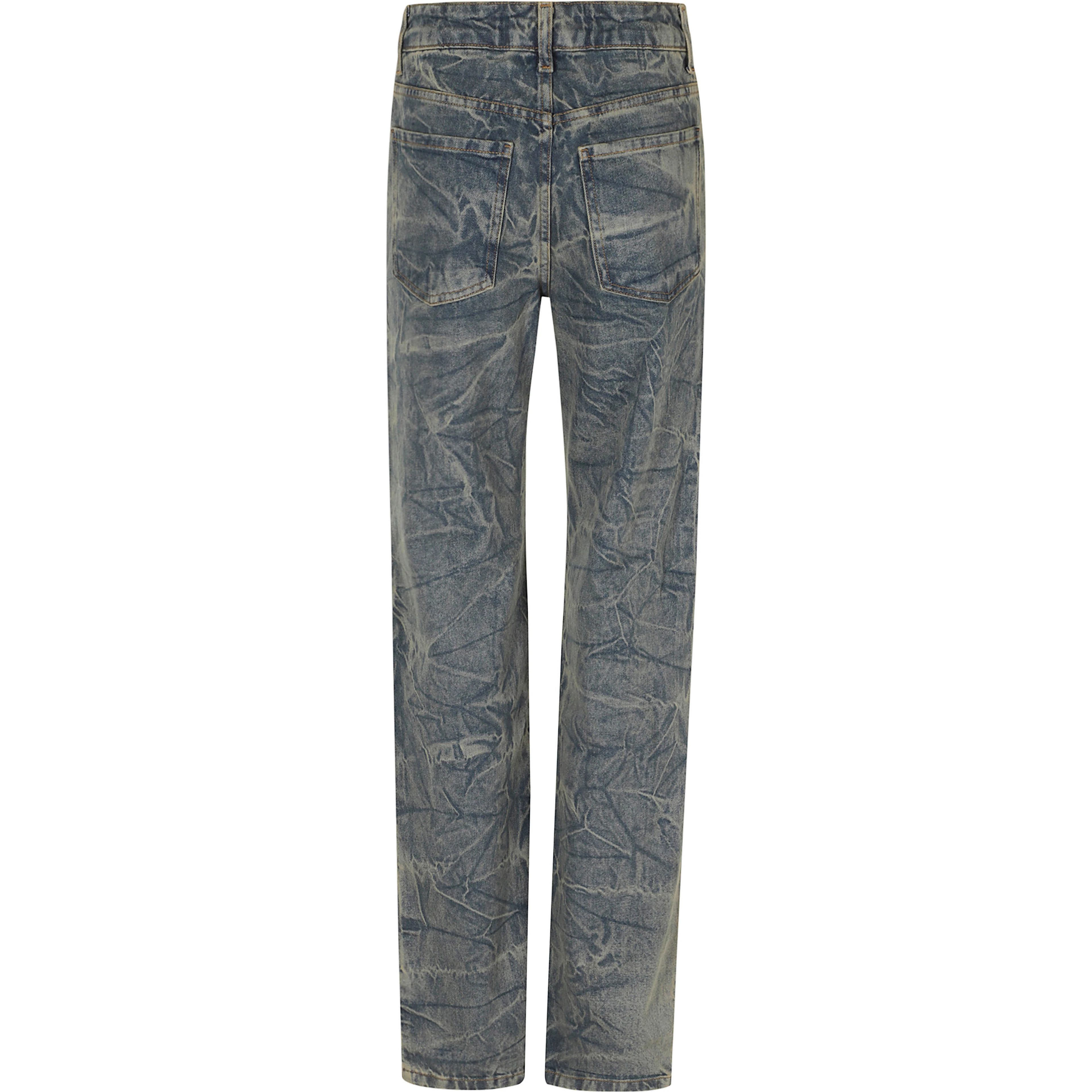 JEANS GAMBA DRITTA DENIM SABBIATO