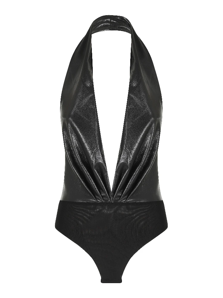 ZENDAYA BODYSUIT SLEEVELESS DEEP V NECK BODYSUIT
