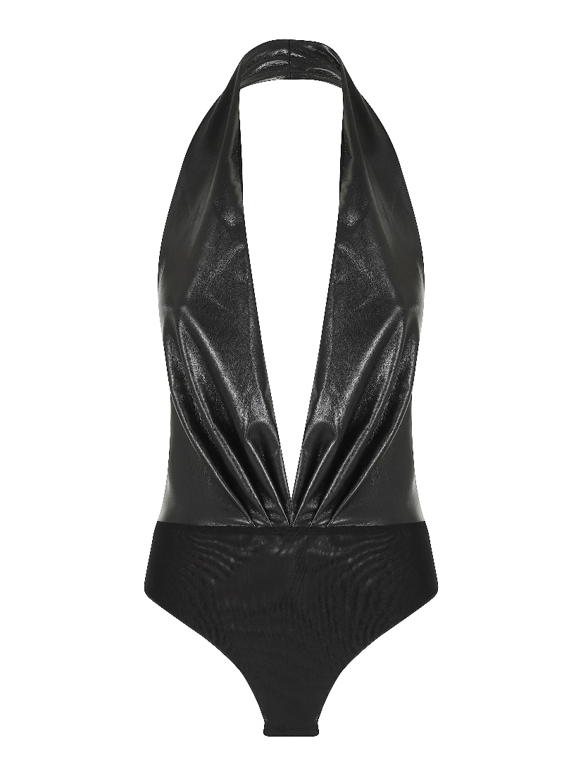 ZENDAYA BODYSUIT SLEEVELESS DEEP V NECK BODYSUIT
