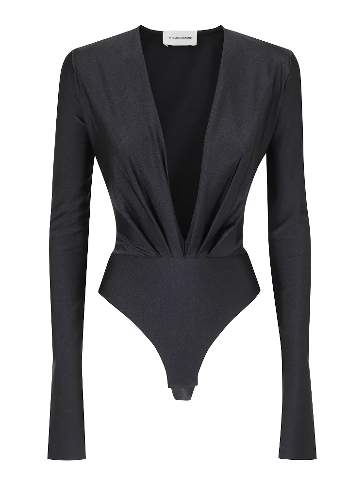 ZELDA BODYSUIT DEEP V NECK BODYSUIT