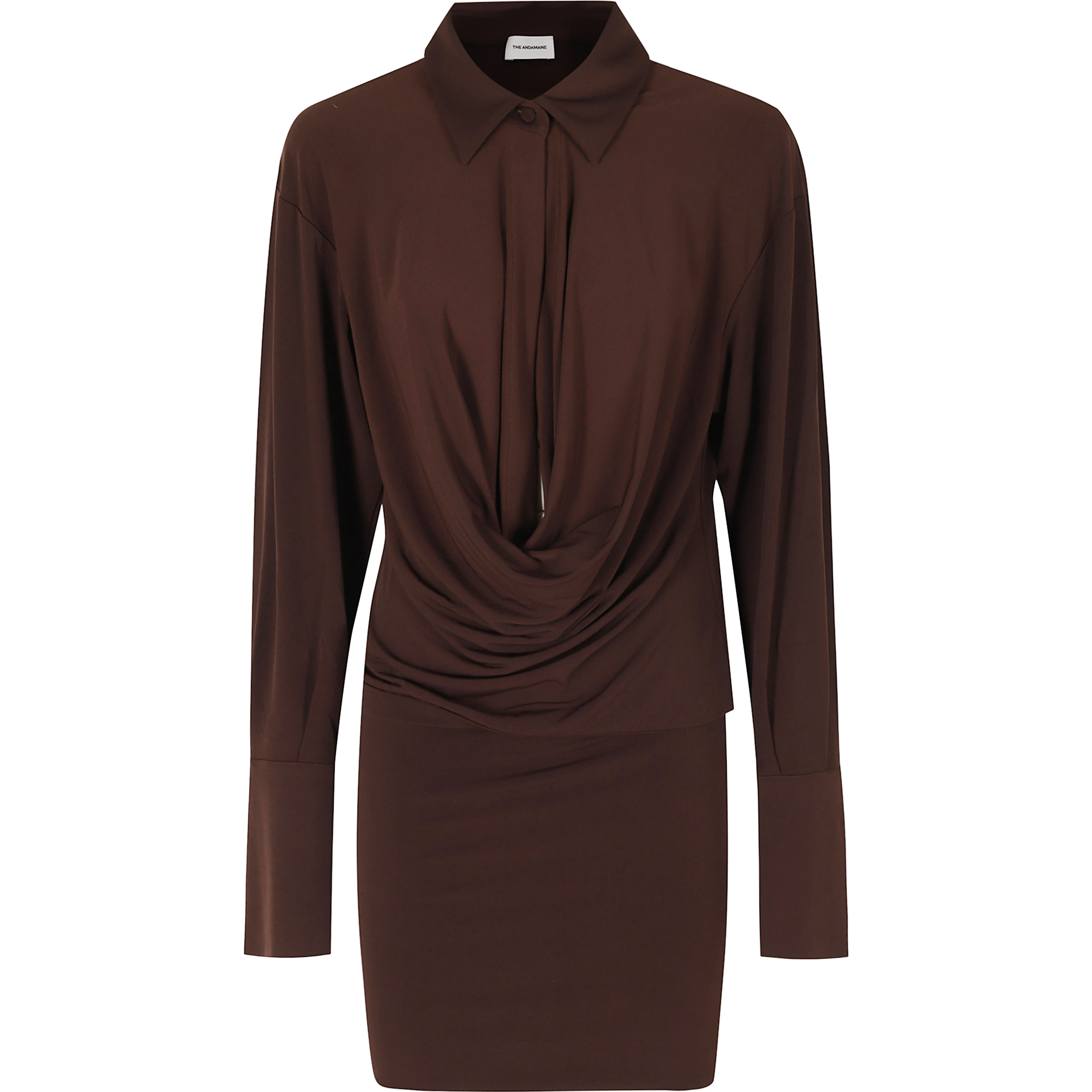 LILIA MINI DRESS DEEP V COLLAR MINI DRESS