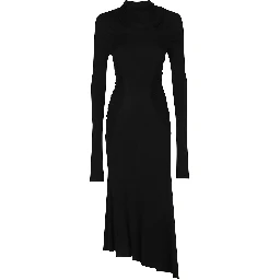 LONG SLEEVE GATHERED DRESS