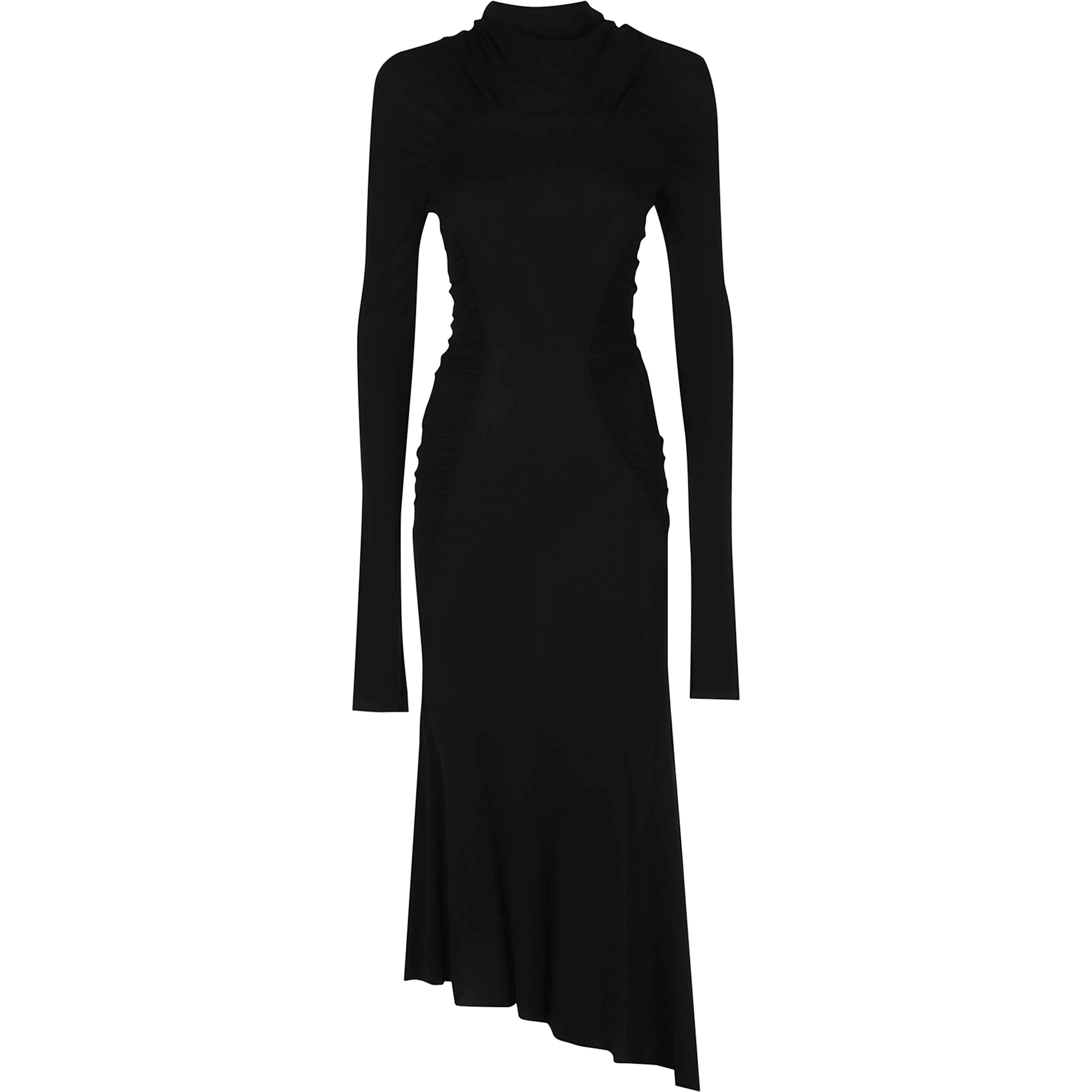 LONG SLEEVE GATHERED DRESS
