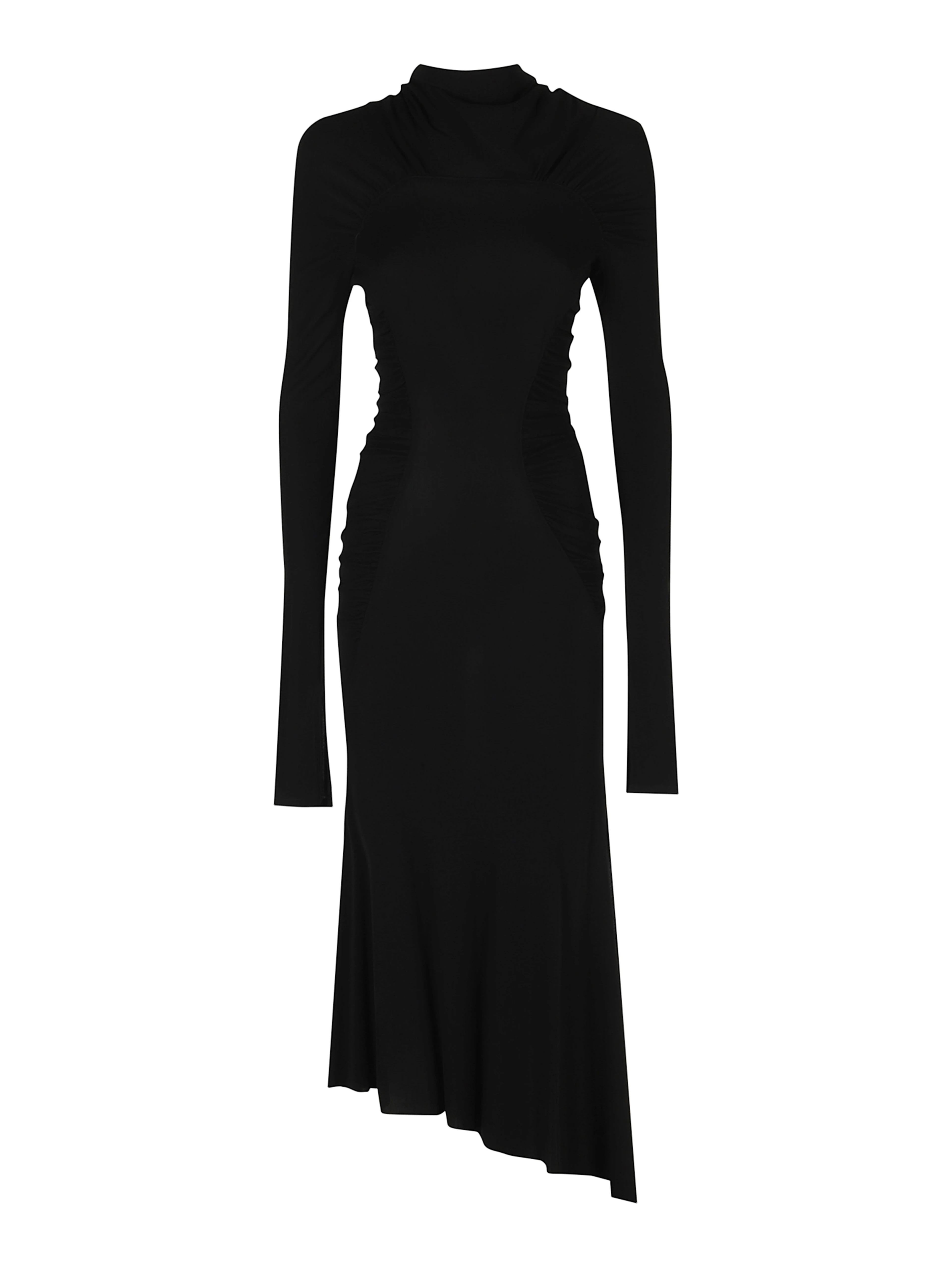 LONG SLEEVE GATHERED DRESS