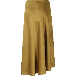 FLUID SATIN TIE STRING MIDI SKIRT