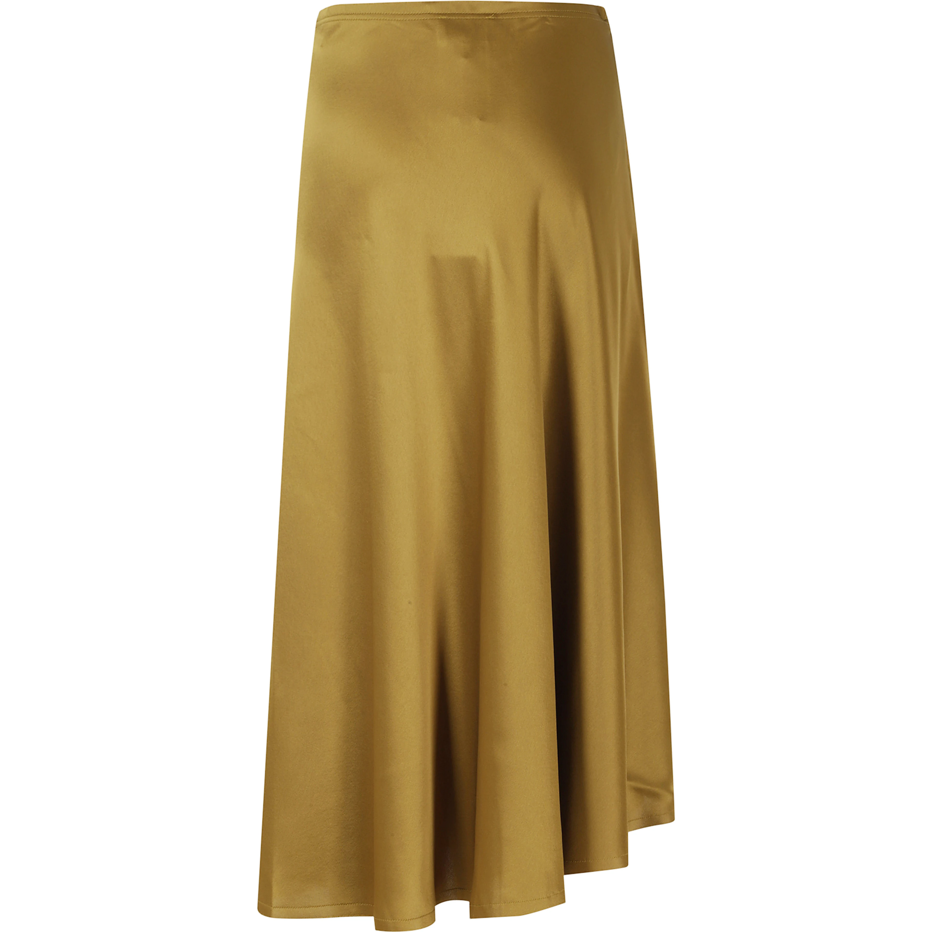 FLUID SATIN TIE STRING MIDI SKIRT