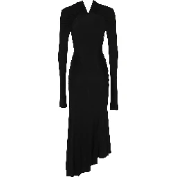 LONG SLEEVE GATHERED DRESS