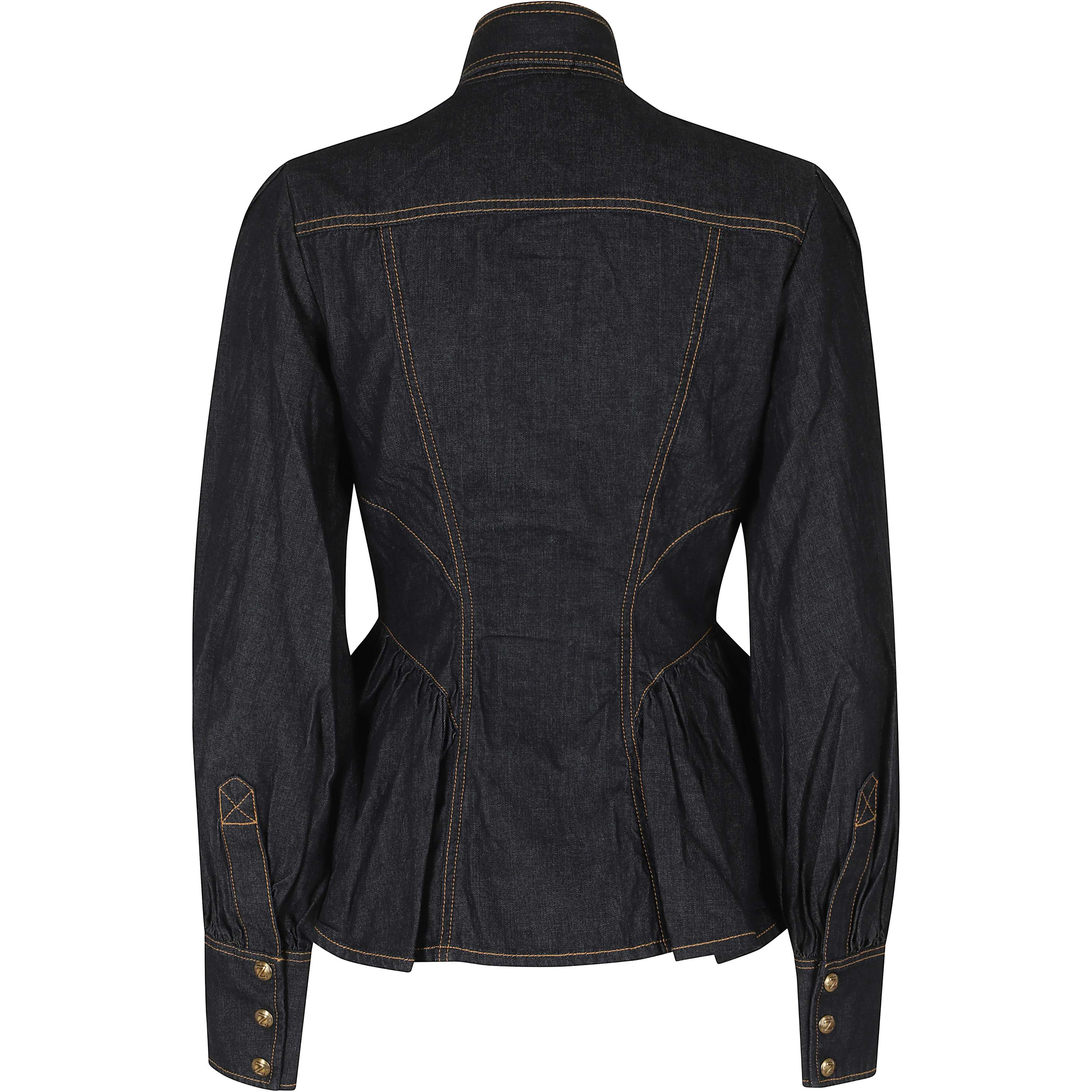 DenDENIM FITTED SHIRT