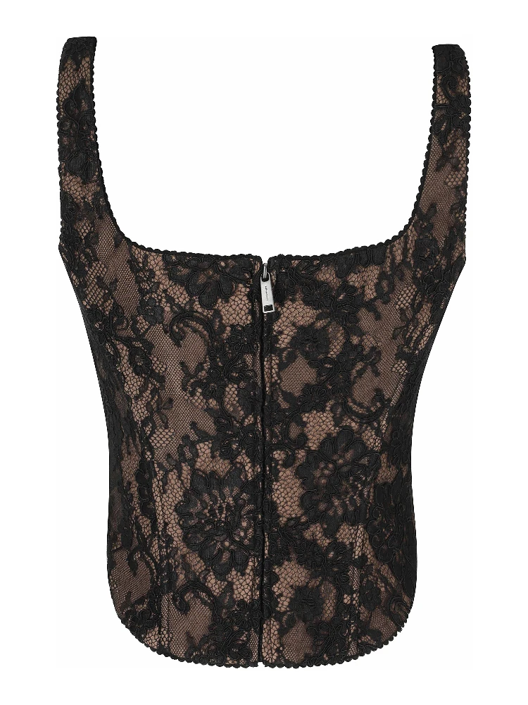 BLACK LACE CORSET TOP alternative