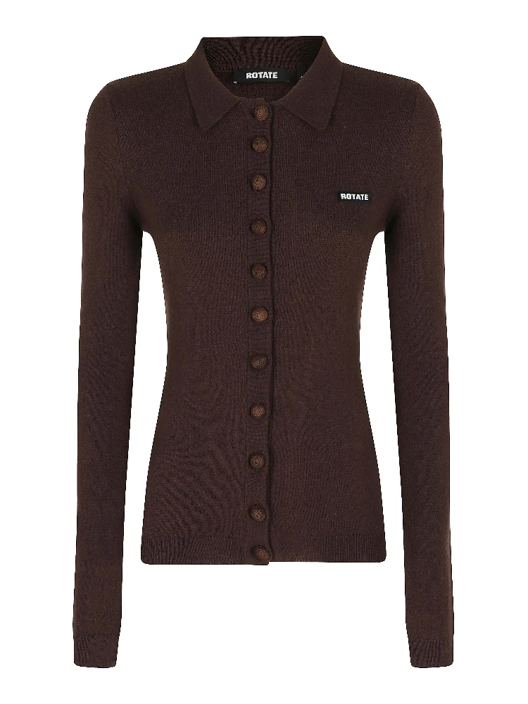 KNITTED POLO TOP