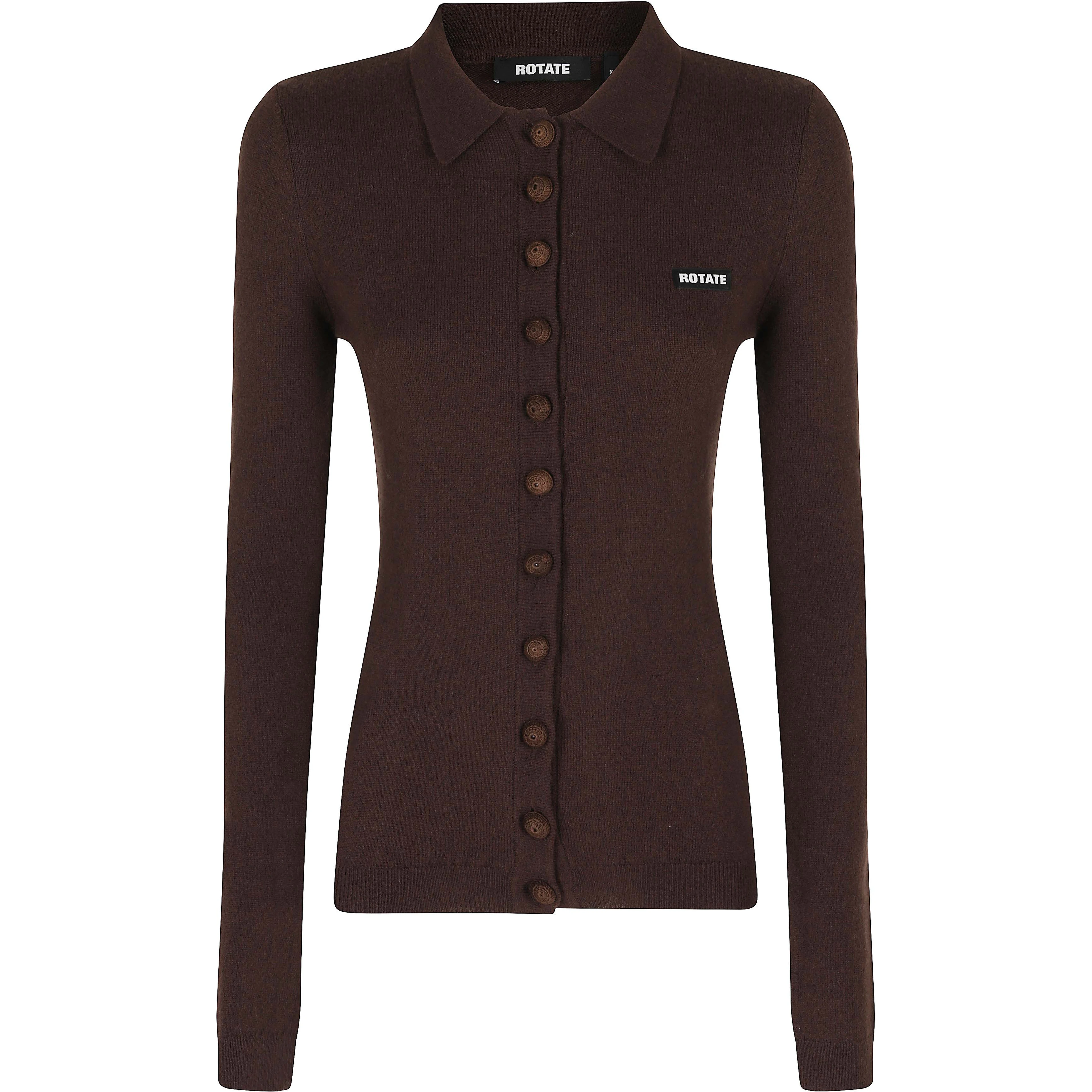 KNITTED POLO TOP