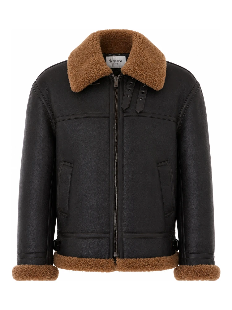 SAINT LAURENT Jackets Black