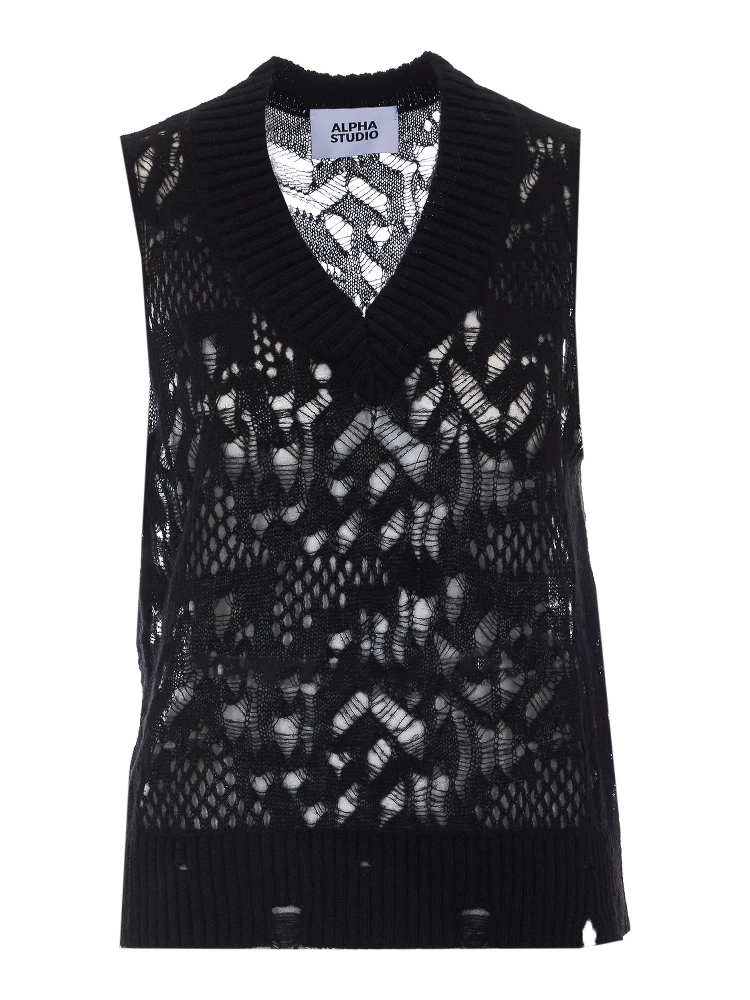 Alpha studio Sweaters Black