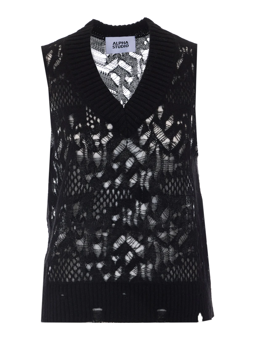 Alpha studio Sweaters Black