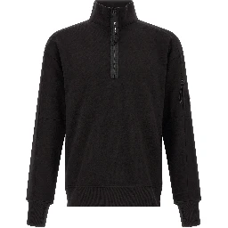 Black Cotton Sweatshirt