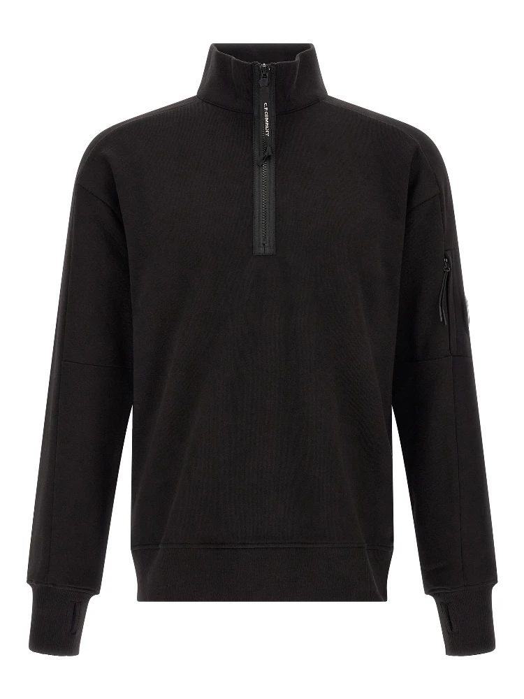 Black Cotton Sweatshirt