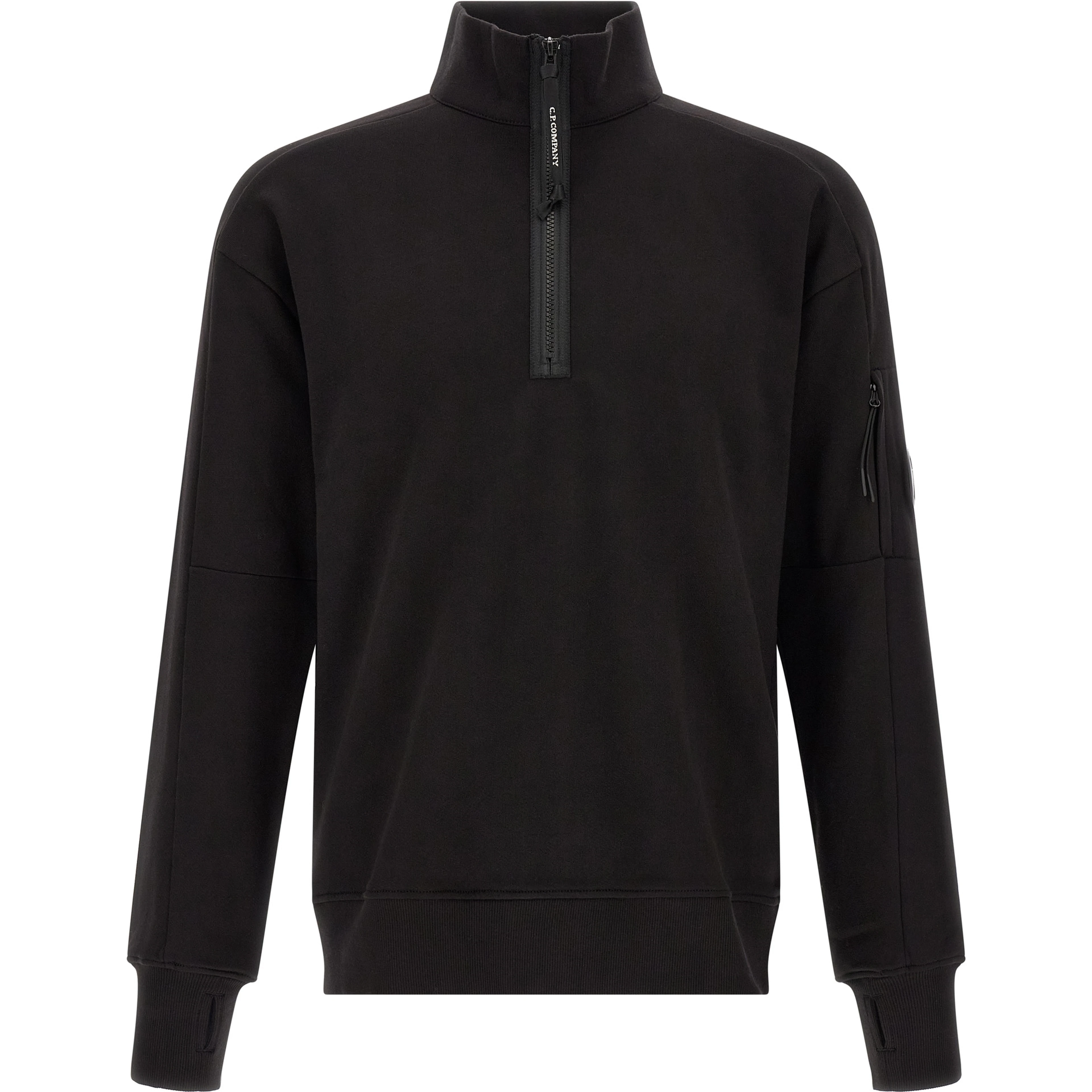 Black Cotton Sweatshirt