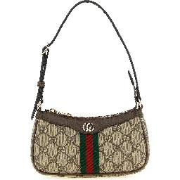 Beige Polyethylene Crossbody Bag