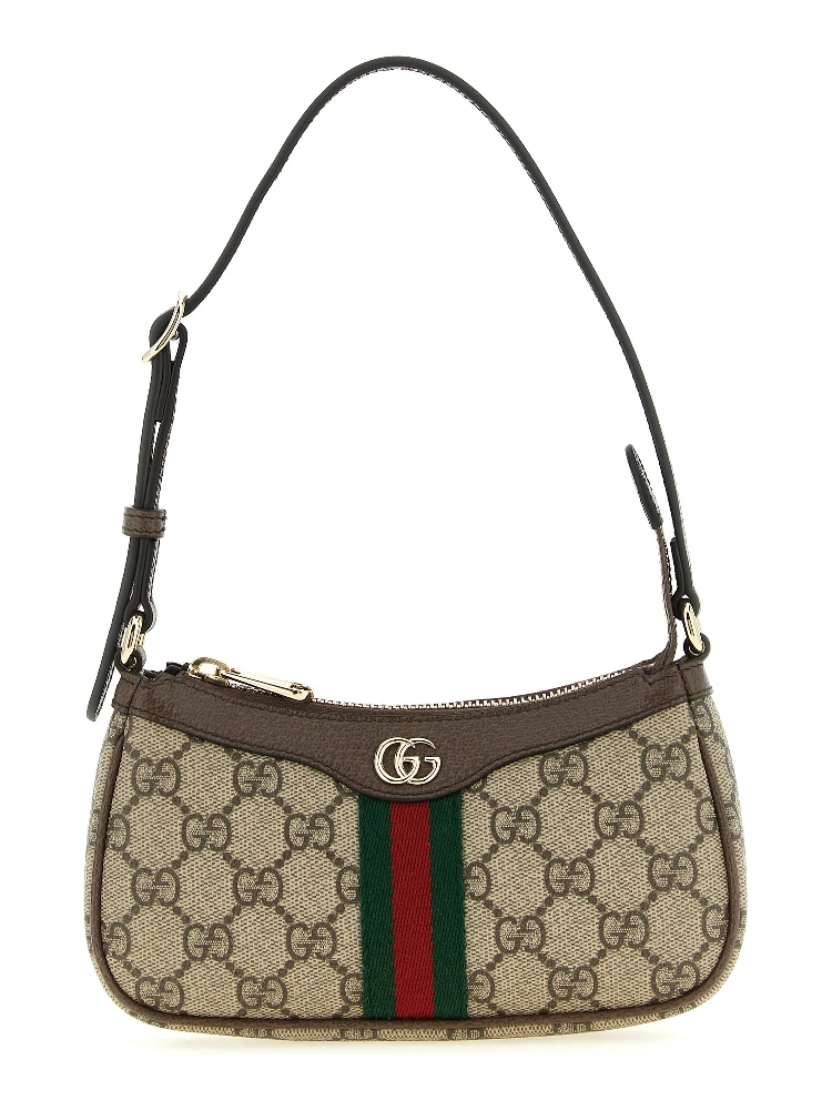 Beige Polyethylene Crossbody Bag
