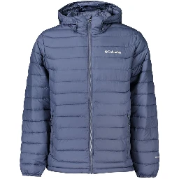 Blue Polyester Men's Jacket