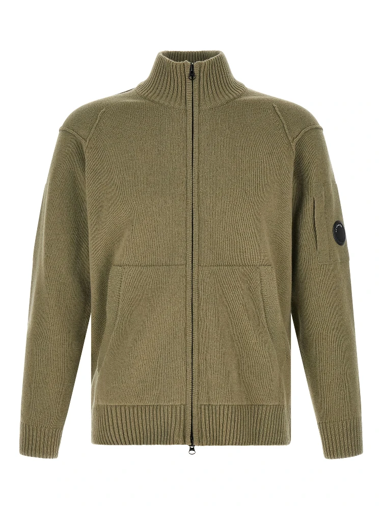 Bicolor Wool Cardigan