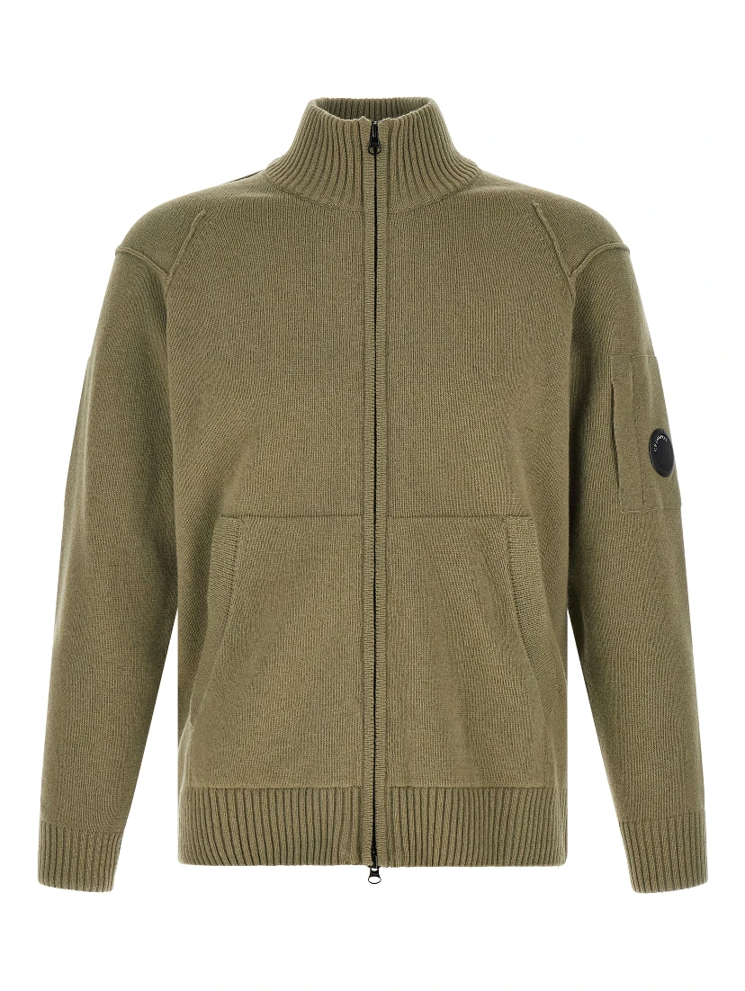 Bicolor Wool Cardigan