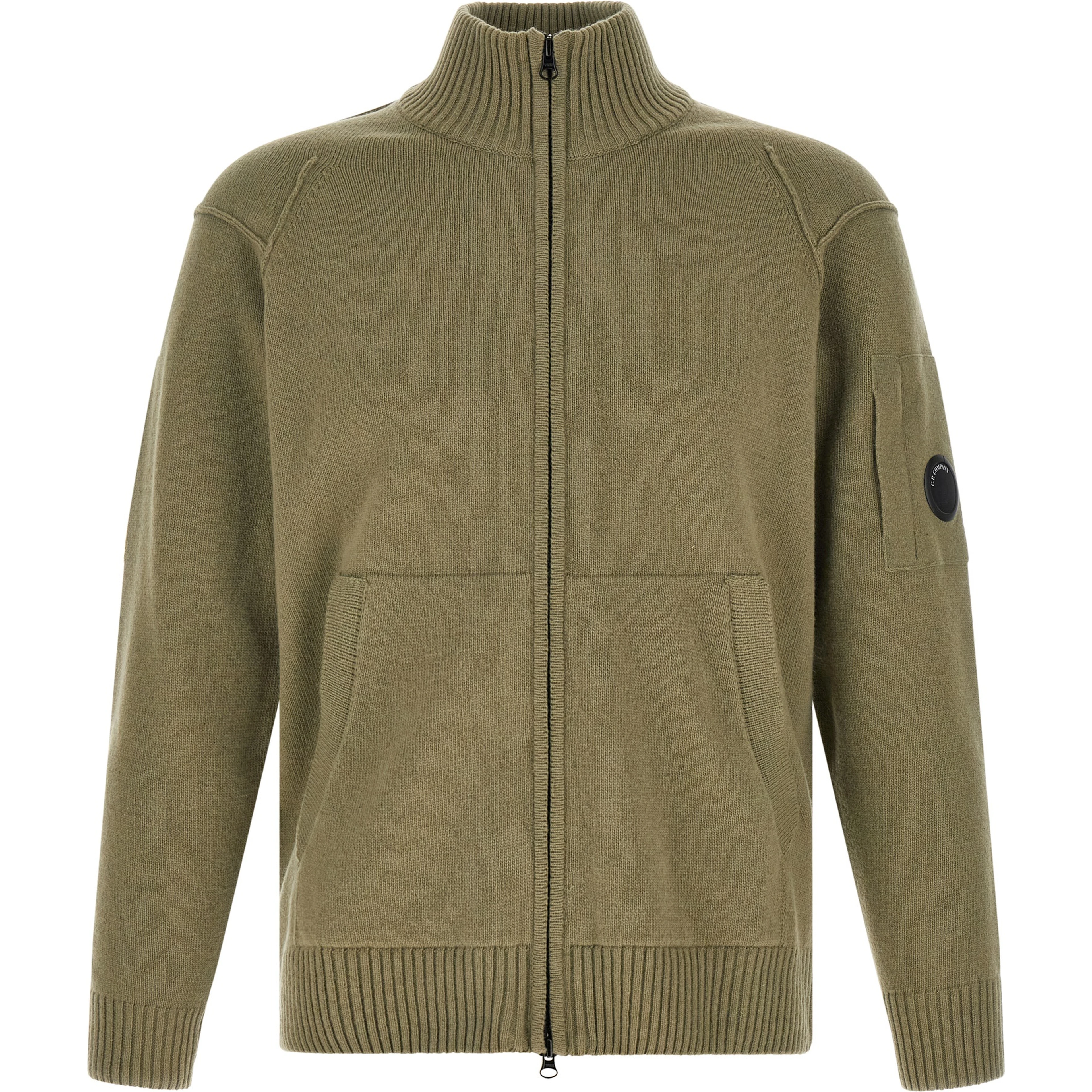 Bicolor Wool Cardigan