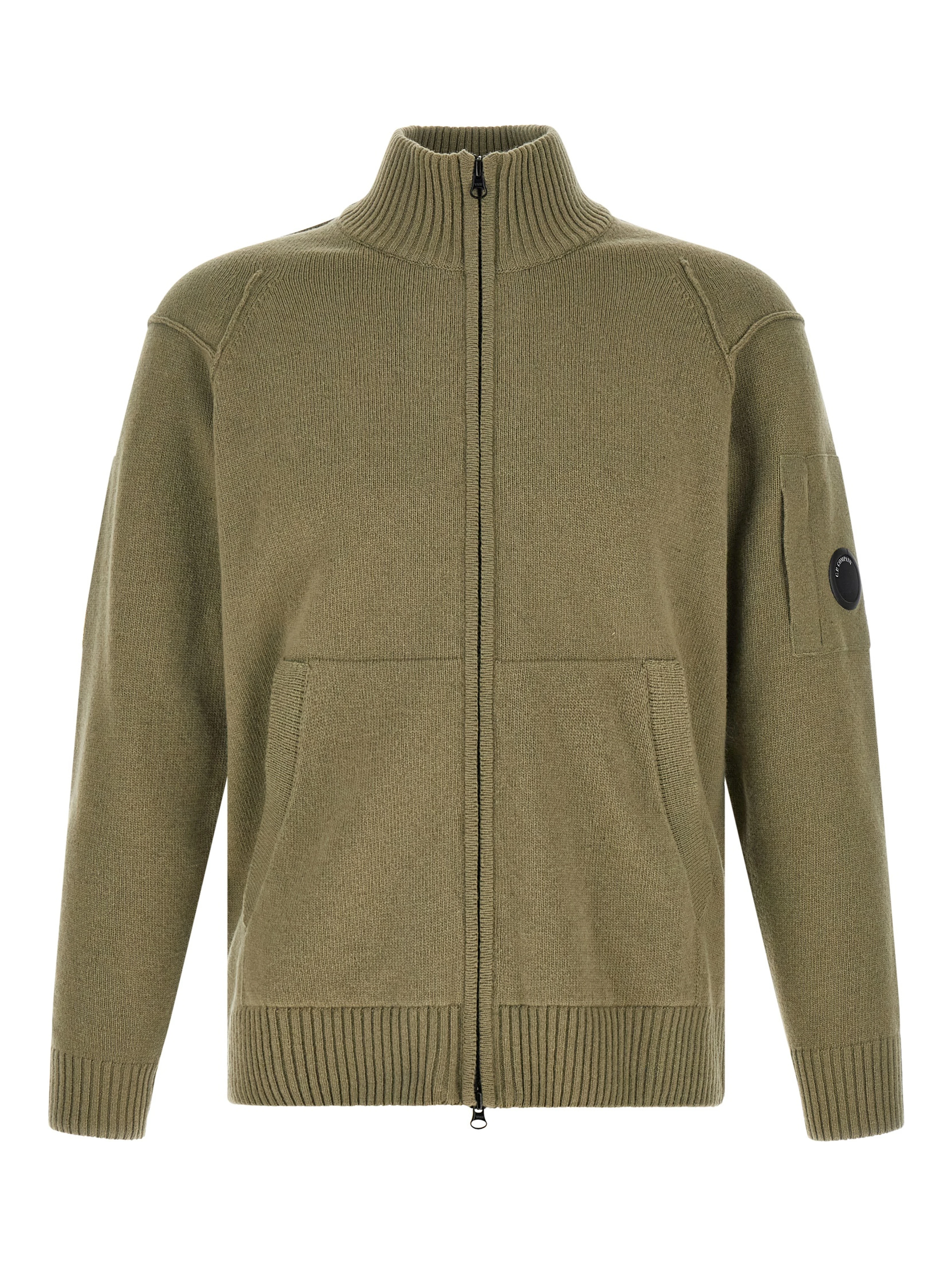 Bicolor Wool Cardigan