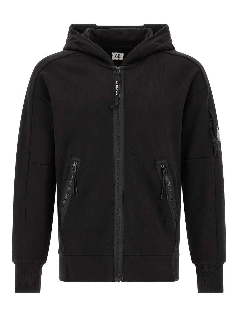 Black Cotton Sweatshirt