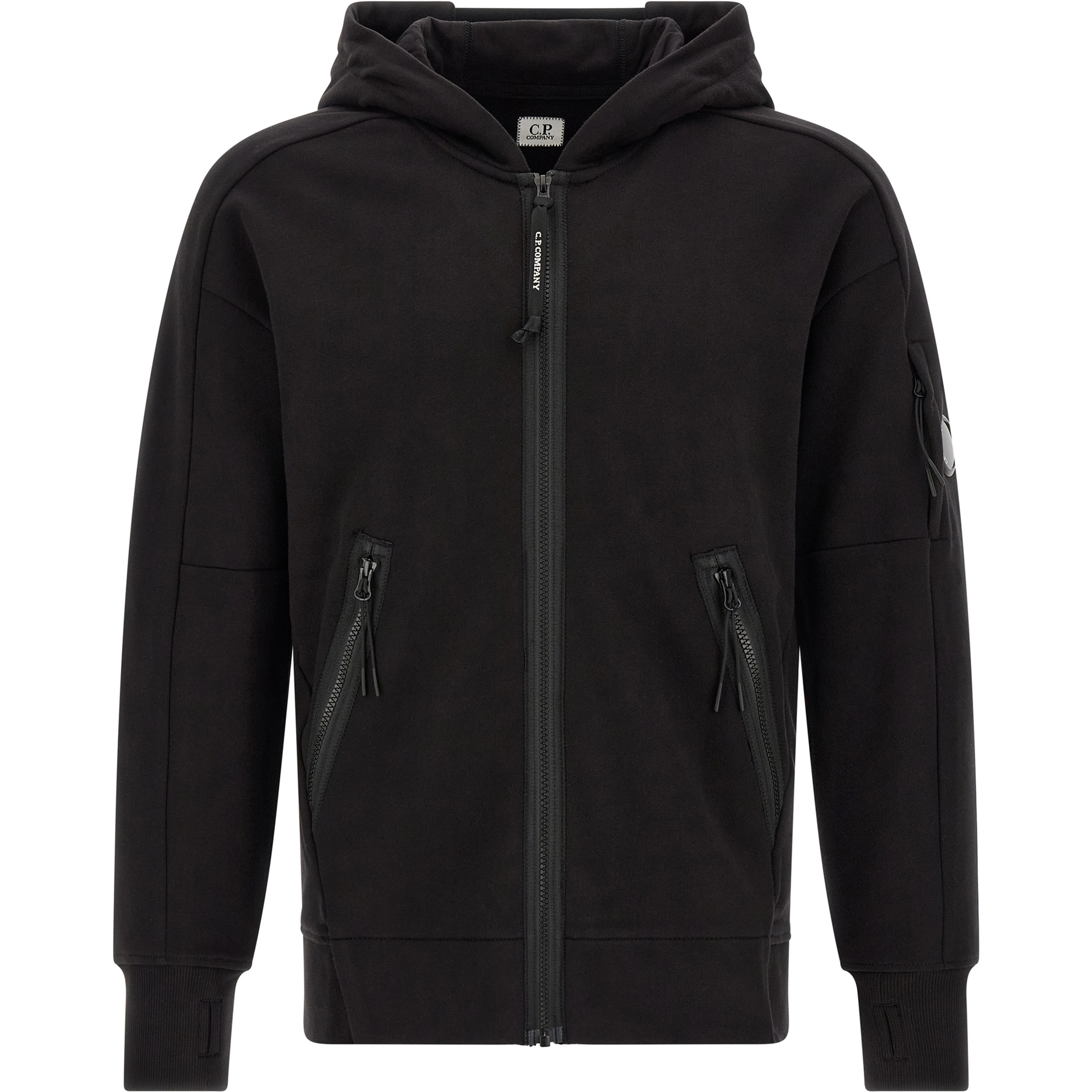 Black Cotton Sweatshirt