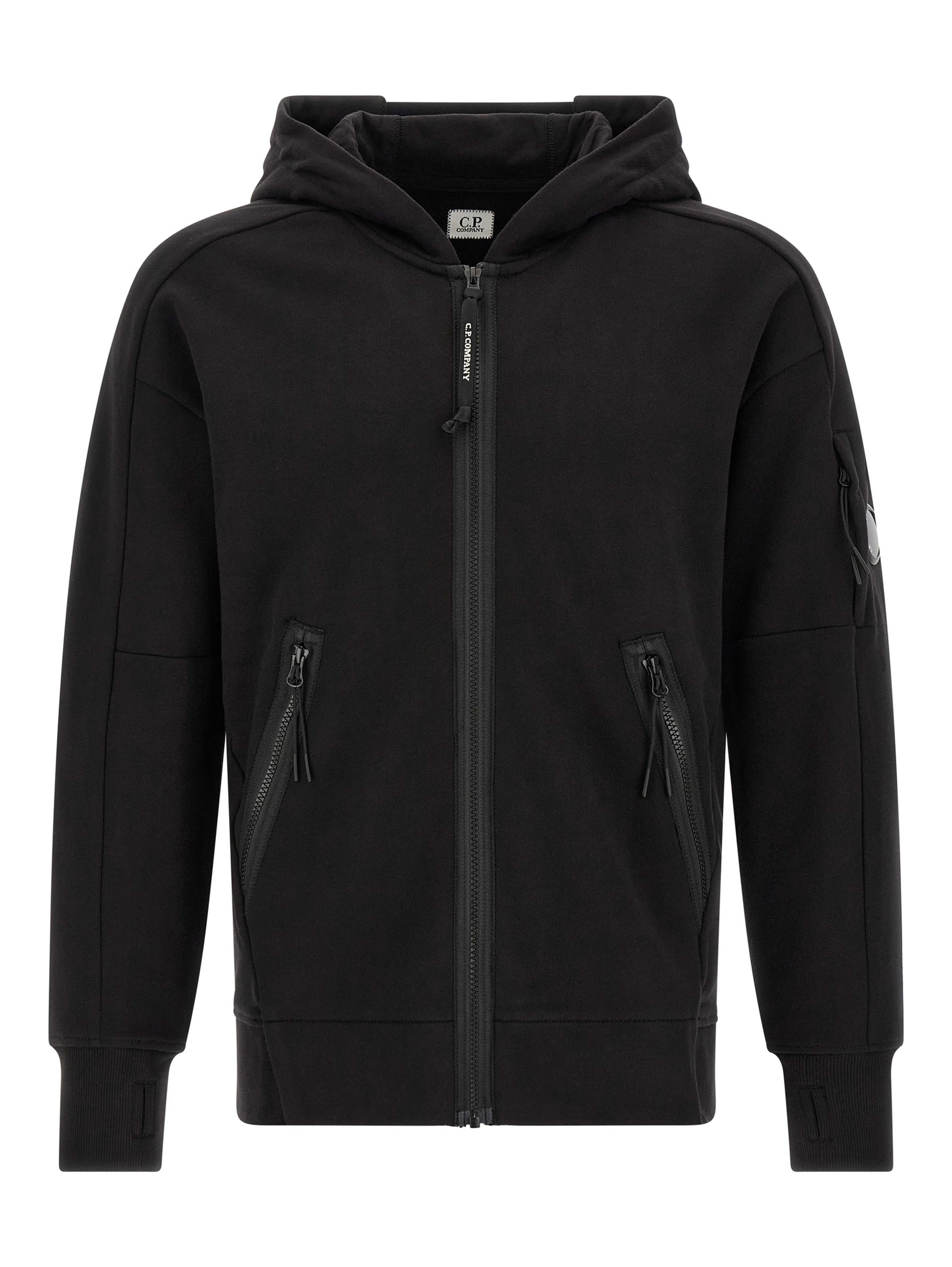 Black Cotton Sweatshirt