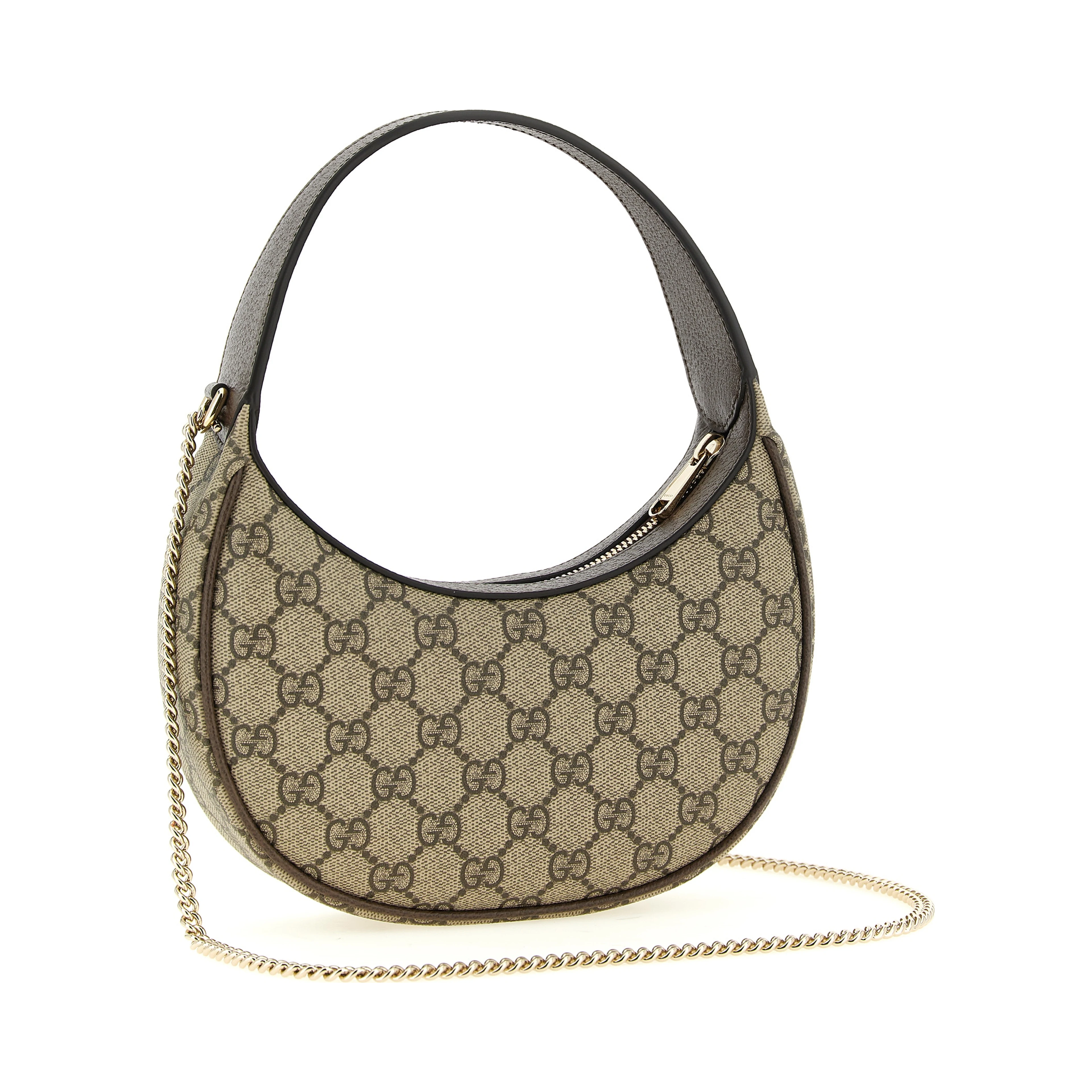 Beige Polyethylene Crossbody Bag