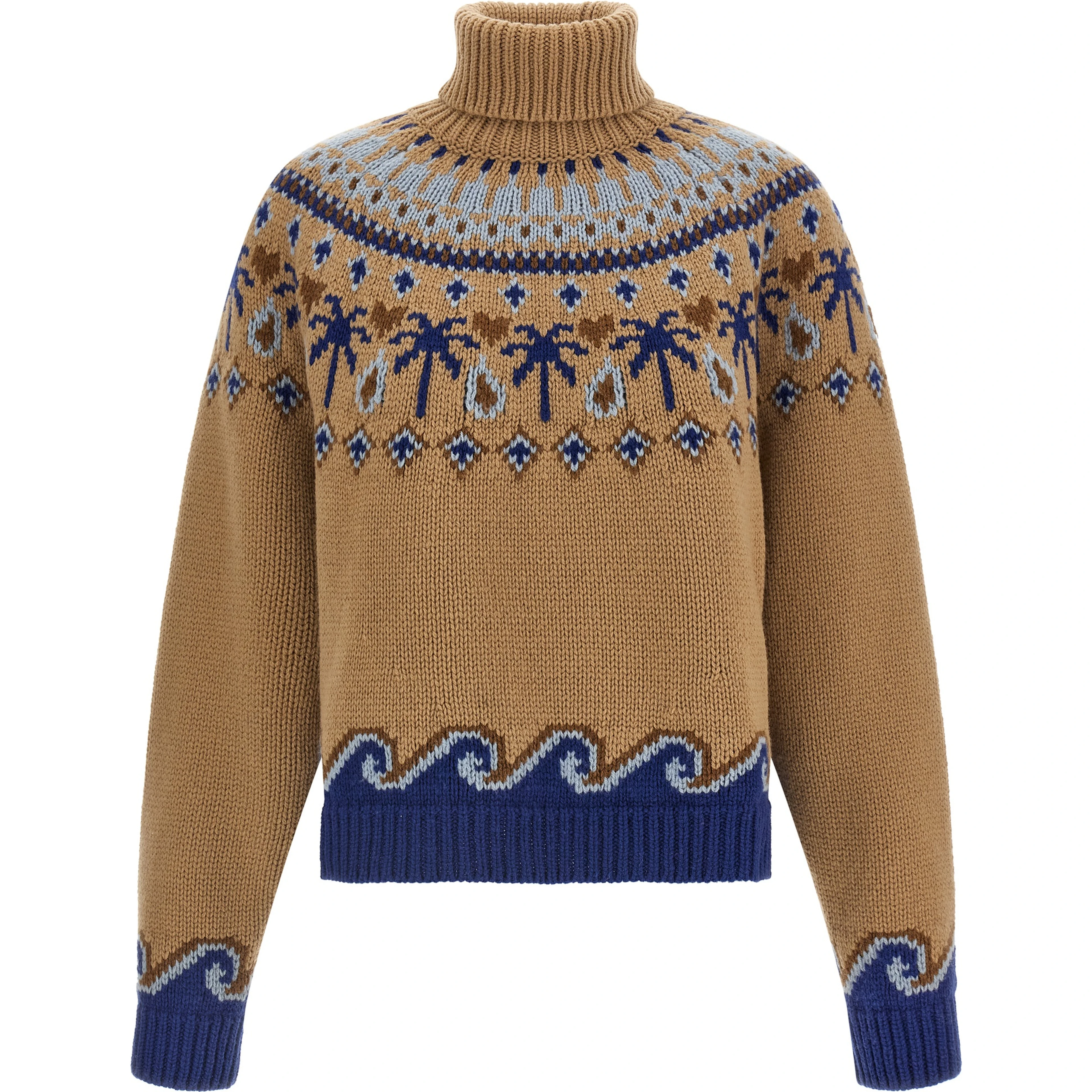 Beige Virgin Wool Cardigan