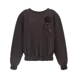 Brown Viscose Sweatshirt