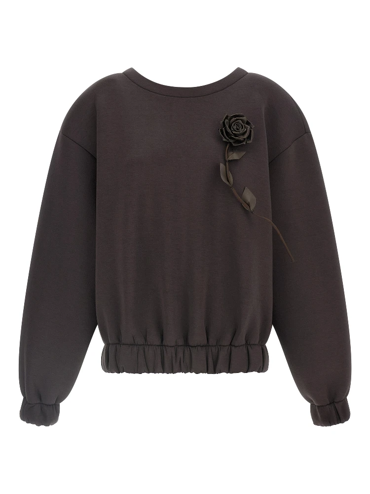 Brown Viscose Sweatshirt