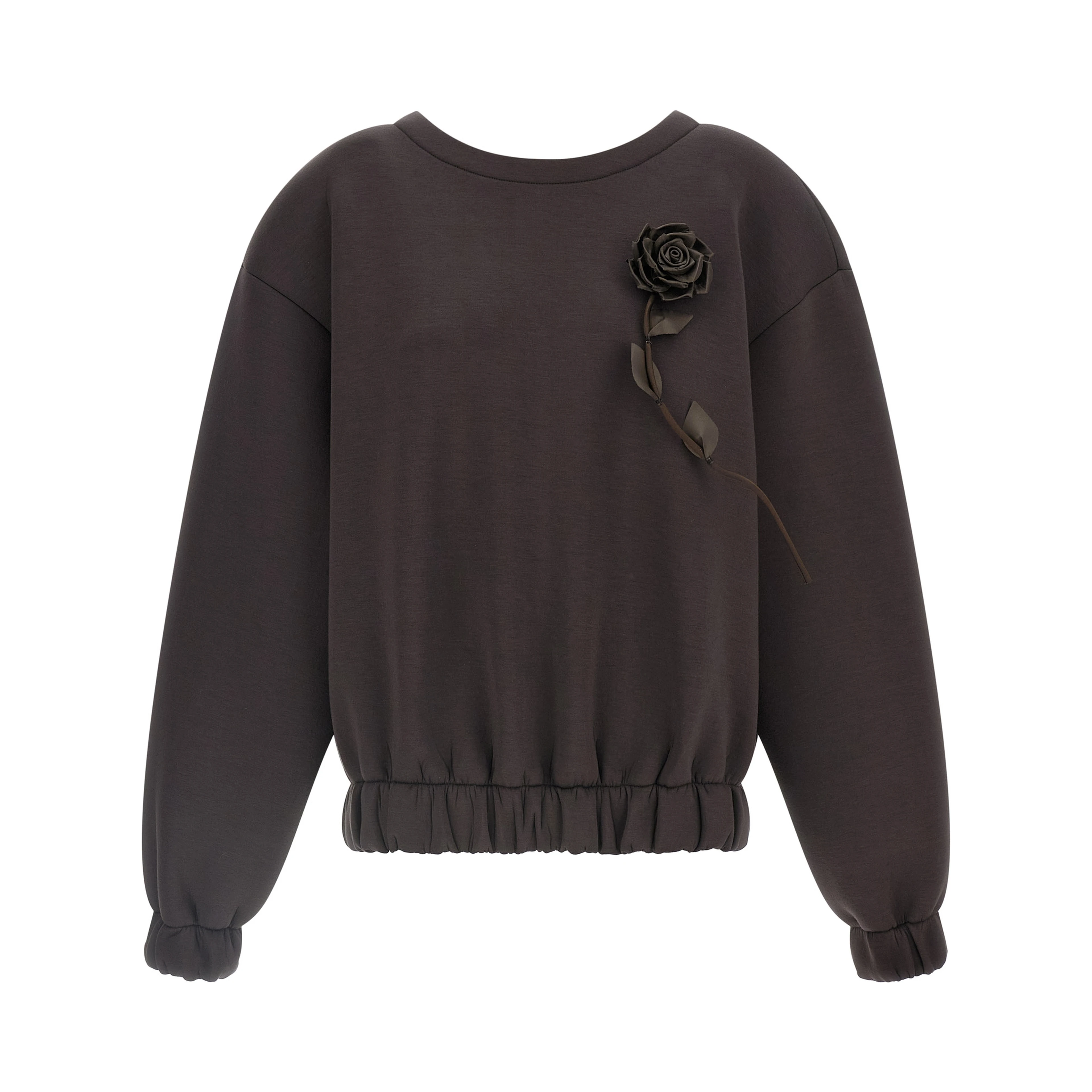 Brown Viscose Sweatshirt