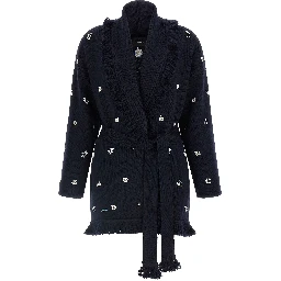 Blue Virgin Wool Cardigan